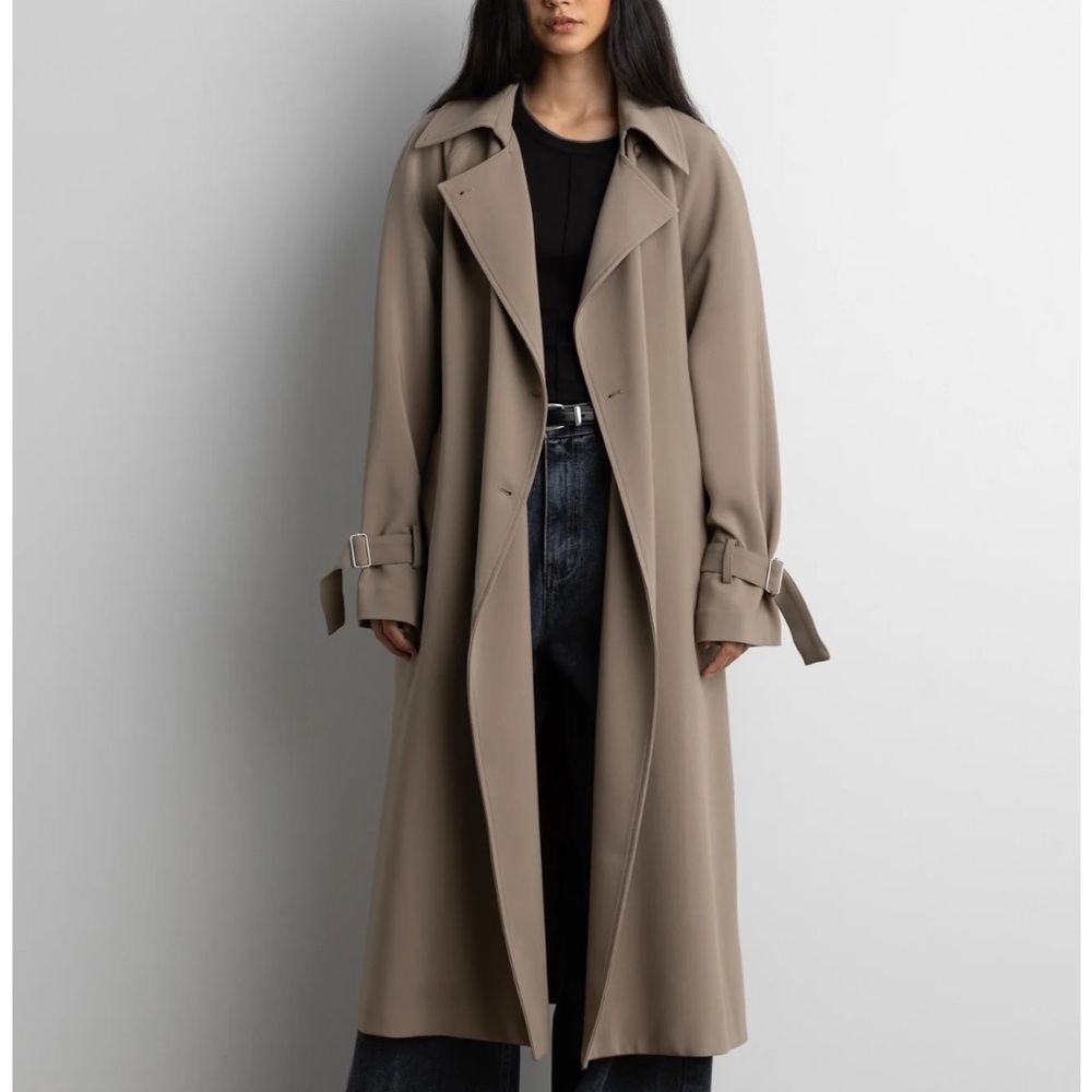 Oak + Fort Women’s Oversized Trench Coat (medium but fits like a large)